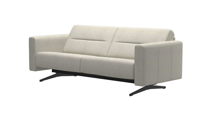 Stressless Stella 2.5 Seater Sofa in Clover Light Beige Fabric